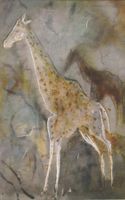 Hervé Giraffen Afrika Landschaft Aquarell