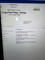 3-Tages-Pass Heitere Open Air 2026