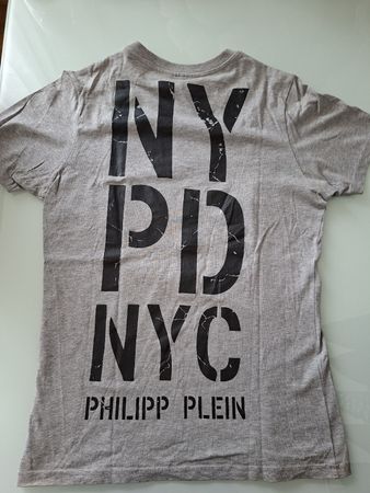 T-shirt Philipp Plein Gris NYPD NYC Été 