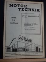 Prospekt Fachschrift Motor Technik 1946 JEEP Vergaser usw.