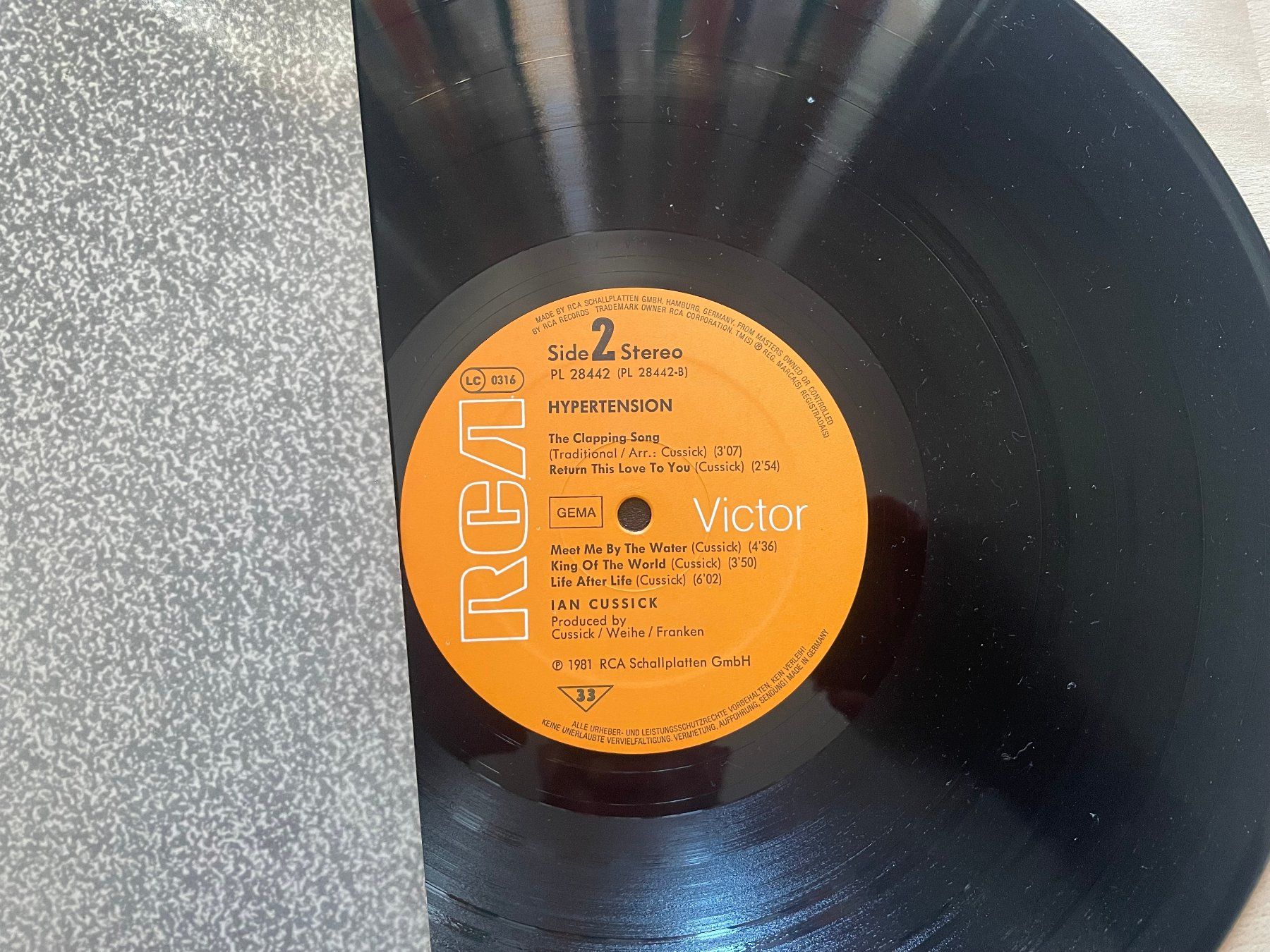 Schallplatten: Ian Cussick, Hypertension, D – Gebraucht aus Kleinlützel von Vinylspezi 1