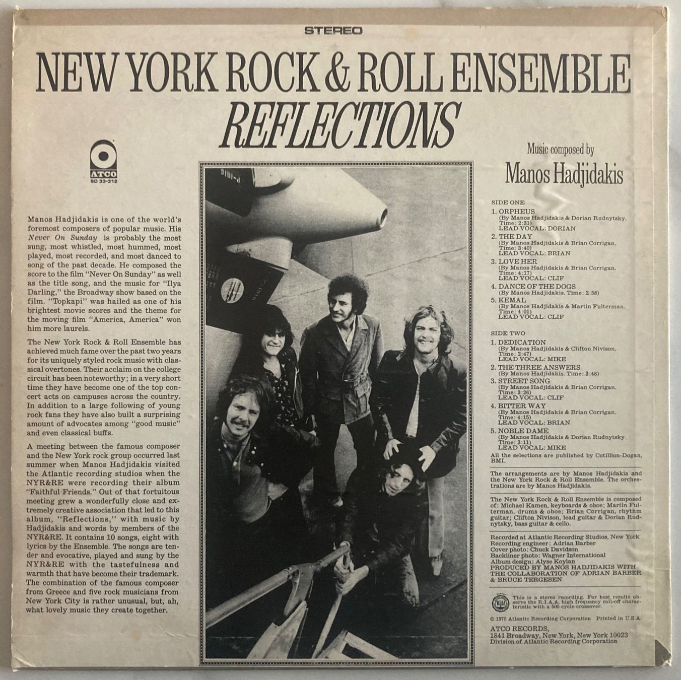 Schallplatten: NEW YORK ROCK & ROLL ENSEMBLE - REFLECTIONS – Gebraucht aus Poliez-Pittet von Newtown-Records 1