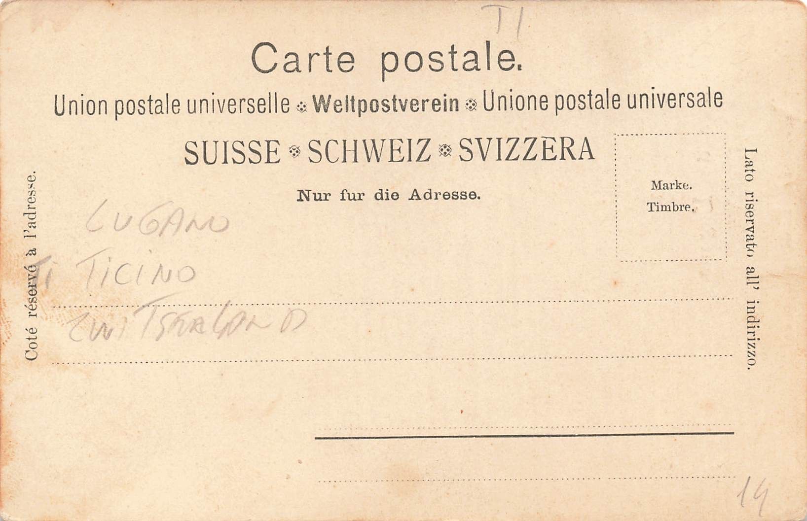 Cartoline postali: Lugano – Usato da Biasca venduto da Blenio71 1