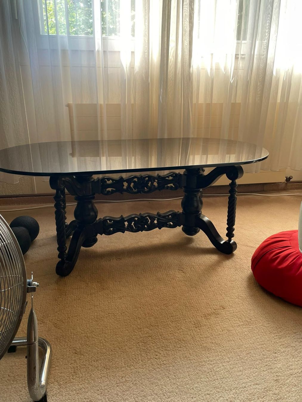 Tables: Couchtisch mit Glasplatte – D'occasion à Elsau par 7brigitte7 1