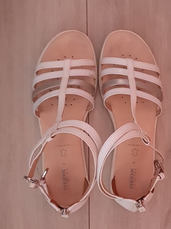 Sandales Blanches à Talons Carrés