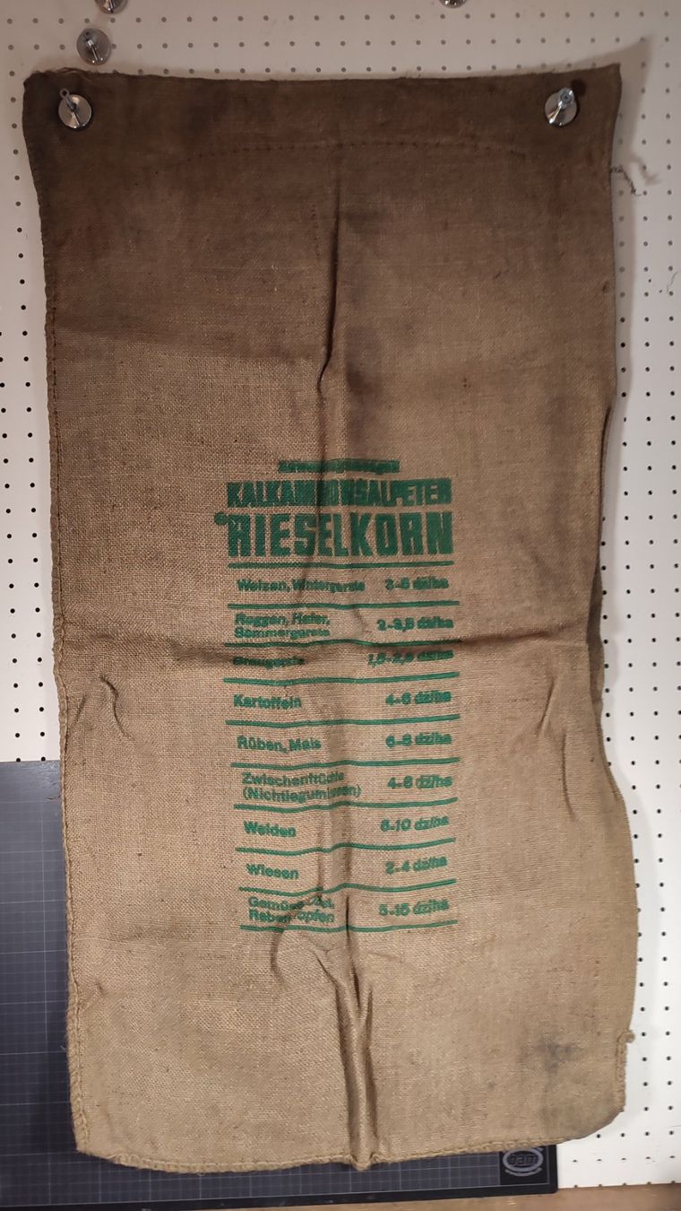 Tessuti: Wunderschöner alter Jutesack Nr 8 Kalkammonsalpeter – Usato da Gelterkinden venduto da MYSTOREFORYOU4460 6