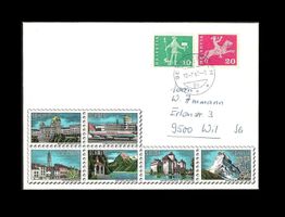 Beleg 1969, Couvert mit Tourismus-Prägung