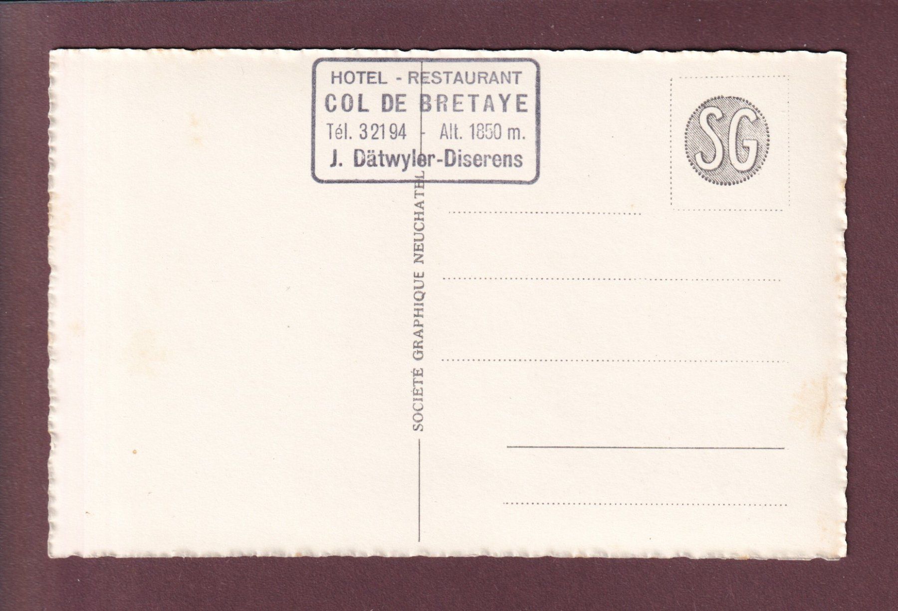 Cartoline postali: LAC DE BRETAYE vu du Chamossaire – Usato da Pully venduto da nicecards 1