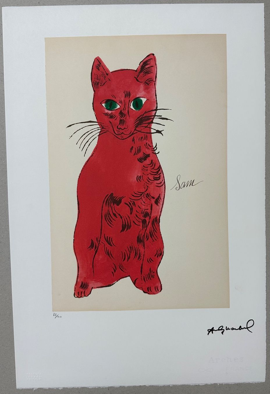 Dipinti: Warhol: Sam the Cat, POP Art 82/100 – Nuovo (secondo la descrizione) da Meilen venduto da Smgdesign