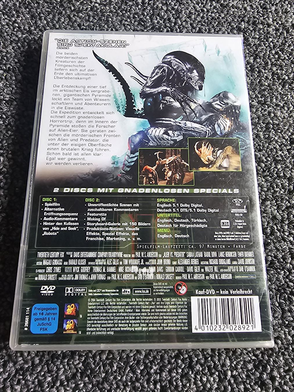Tutti i DVDs: DVD Alien vs Predator 2(22830) – Usato da Ruswil venduto da jan_bxl5 1