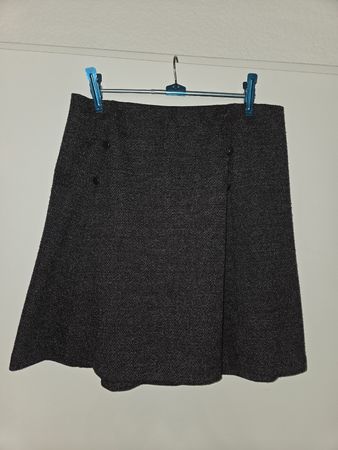 Damen Rock grau meliert Gr. 36/38
