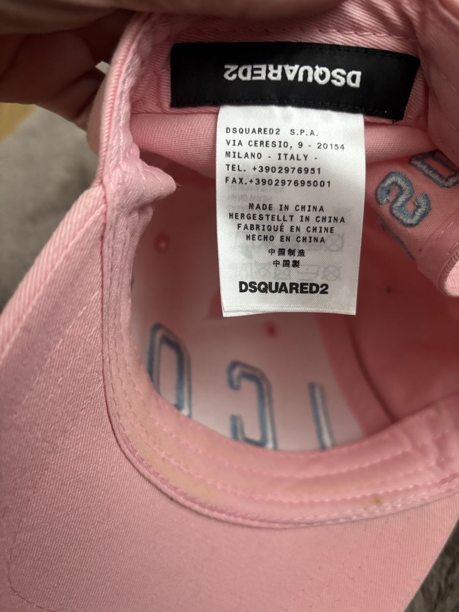 Dsquared2 Altro in  Abbigliamento & Accessori: Originale Dsquared2 Icon Cap, Grösse verstellbar, Rosa 53 – Usato da Augst BL venduto da fine-art 5