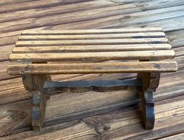 antiker kleiner Fussschemel, Fusshocker