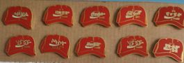 10 Coca Cola Cap Pins
