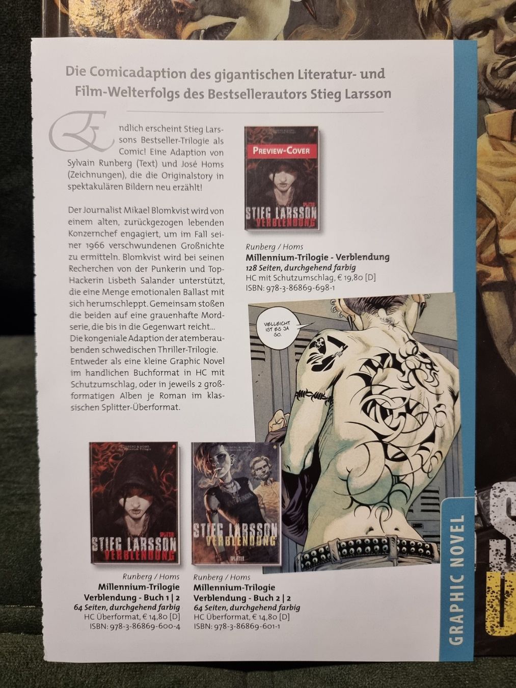 Comics: Stieg Larsson Millennium-Trilogie Bd. 2: Verblendung, Buch 2 – Gebraucht aus Villigen von Tschachtlan 8