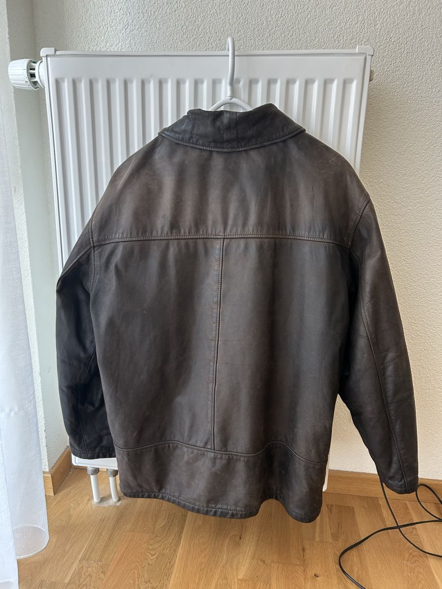 Vestes: braune Vintage Lederjacke – D'occasion à Zürich par bab_5wpg 3
