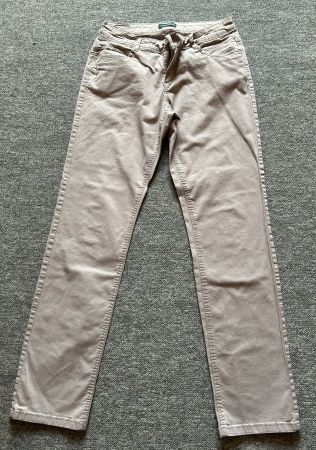 Charles Vögele Damen Stoffhose Beige Gr. 36