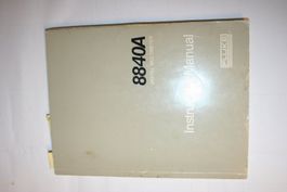 Instruction Manual zu Fluke 8840A Multimeter, mit Schema etc