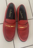 Rote Mulberry Wildleder Loafers - Herbst Style, Grösse 38