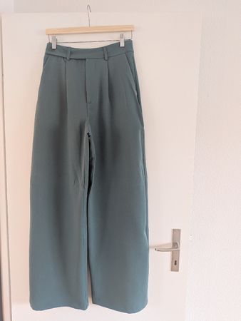 Toi&Moi (Greek brand) Wide Leg trousers- Green/Turquoise, M
