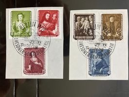 DDR 1957 Satz zurückgeführte Gemälde 1.Tag-gestempelt a.Papi