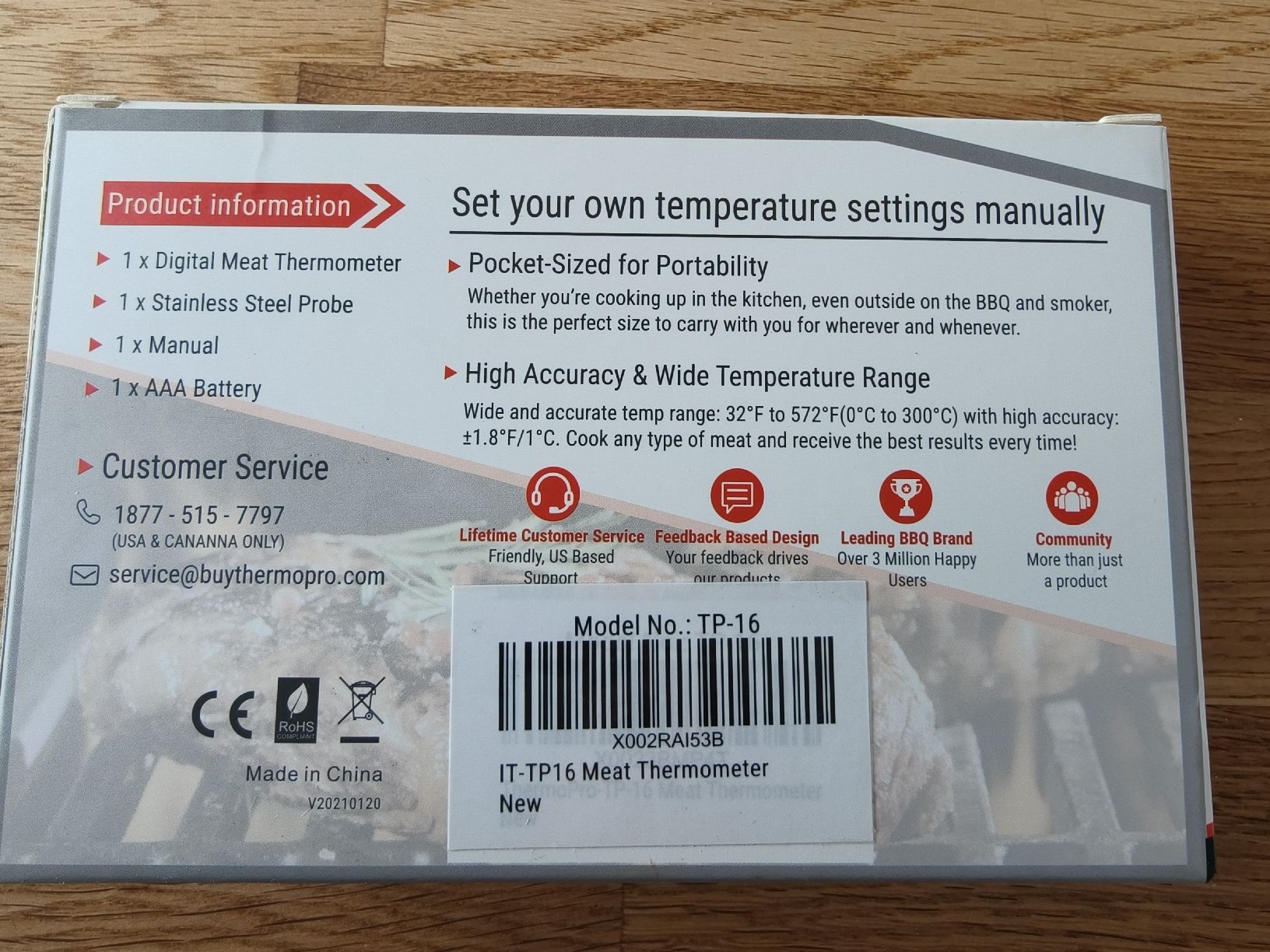 Altro per la casa: ThermoPro Bratenthermometer - Grillthermometer, Neu! – Nuovo e nell'imballaggio originale da Rüegsauschachen venduto da Solex-Driver 1