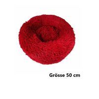 Hundebett Katzenbett Haustierbett 50 cm - Weinrot
