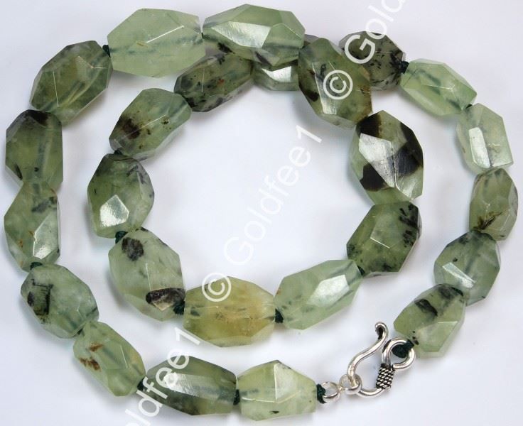 Catenine: Prehnit Kette ca. 54cm 925 Silber – Nuovo e nell'imballaggio originale da Oberglatt ZH venduto da Goldfee1 1