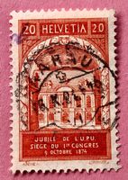 Nr.167 getempelt  50 Jahre Weltpostverein 1924   