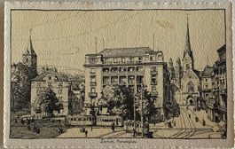 Zürich, Paradeplatz, Tram