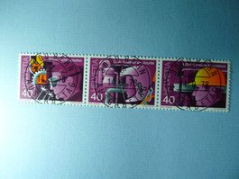 1978 Sonderpostmarken SUVA 614 bis 616 Z ET Vollstempel