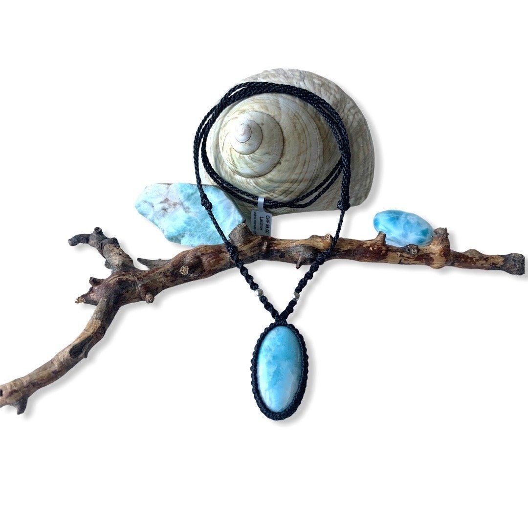 Catenine: EDELSTEINE ATLANTIS LARIMAR  KETTE – Nuovo e nell'imballaggio originale da Zürich venduto da MEVAS-Schmuck 3
