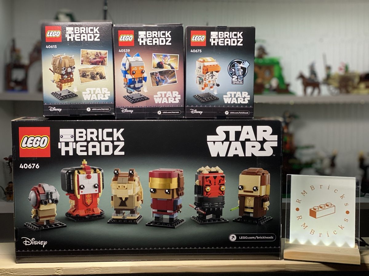 Lego Baukästen: Lego Star Wars Brickheadz Bundle 40539, 40615, 40675, 40676 – Neu und originalverpackt aus Appenzell von RMBricks 1