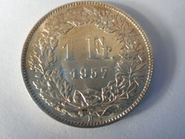 1 Fr. 1957 silber  unz