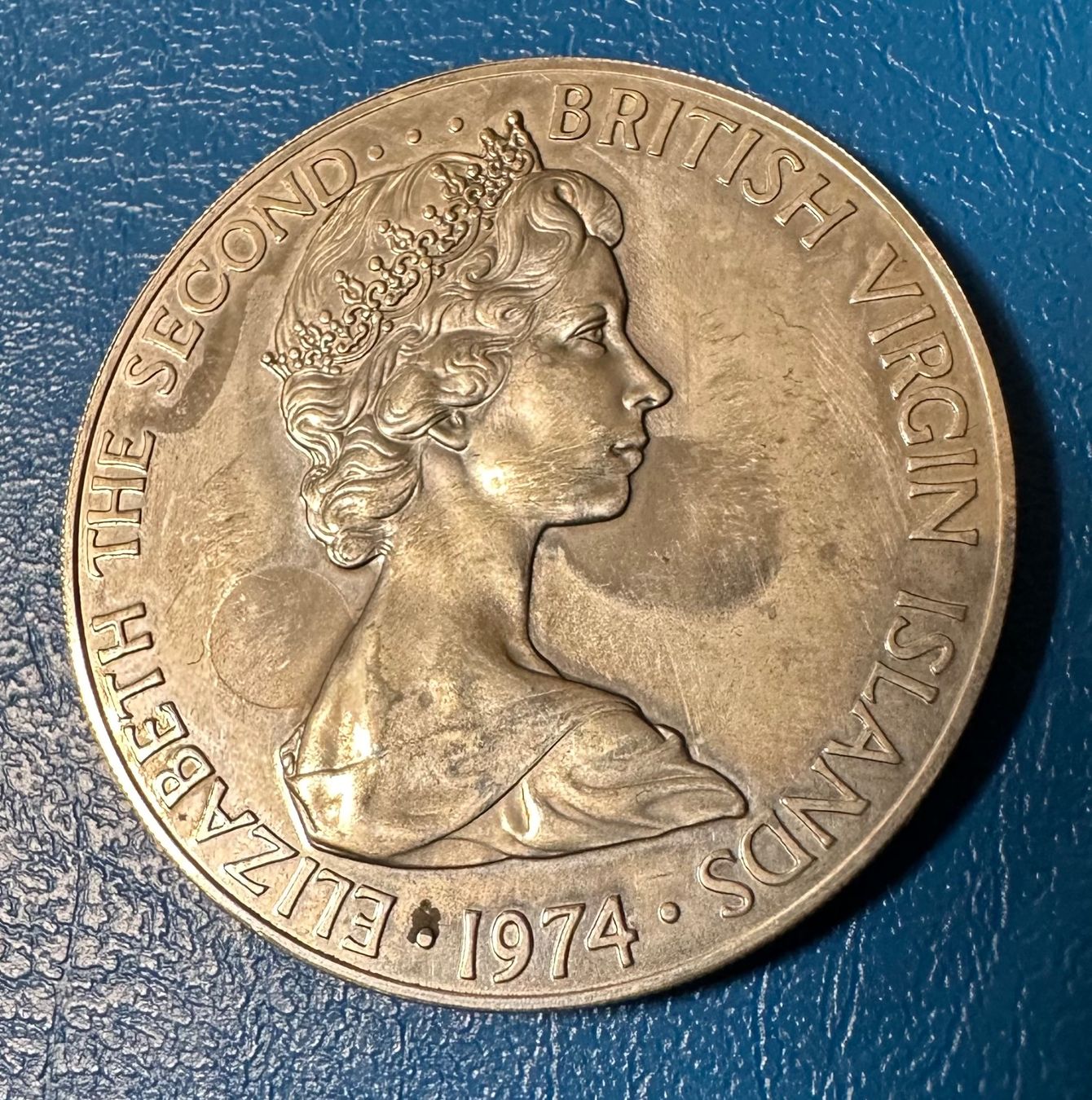 Alle Münzen: BRITISH VIRGIN ISLANDS 1974 ONE DOLLAR – Gebraucht aus Watt von phila13 1
