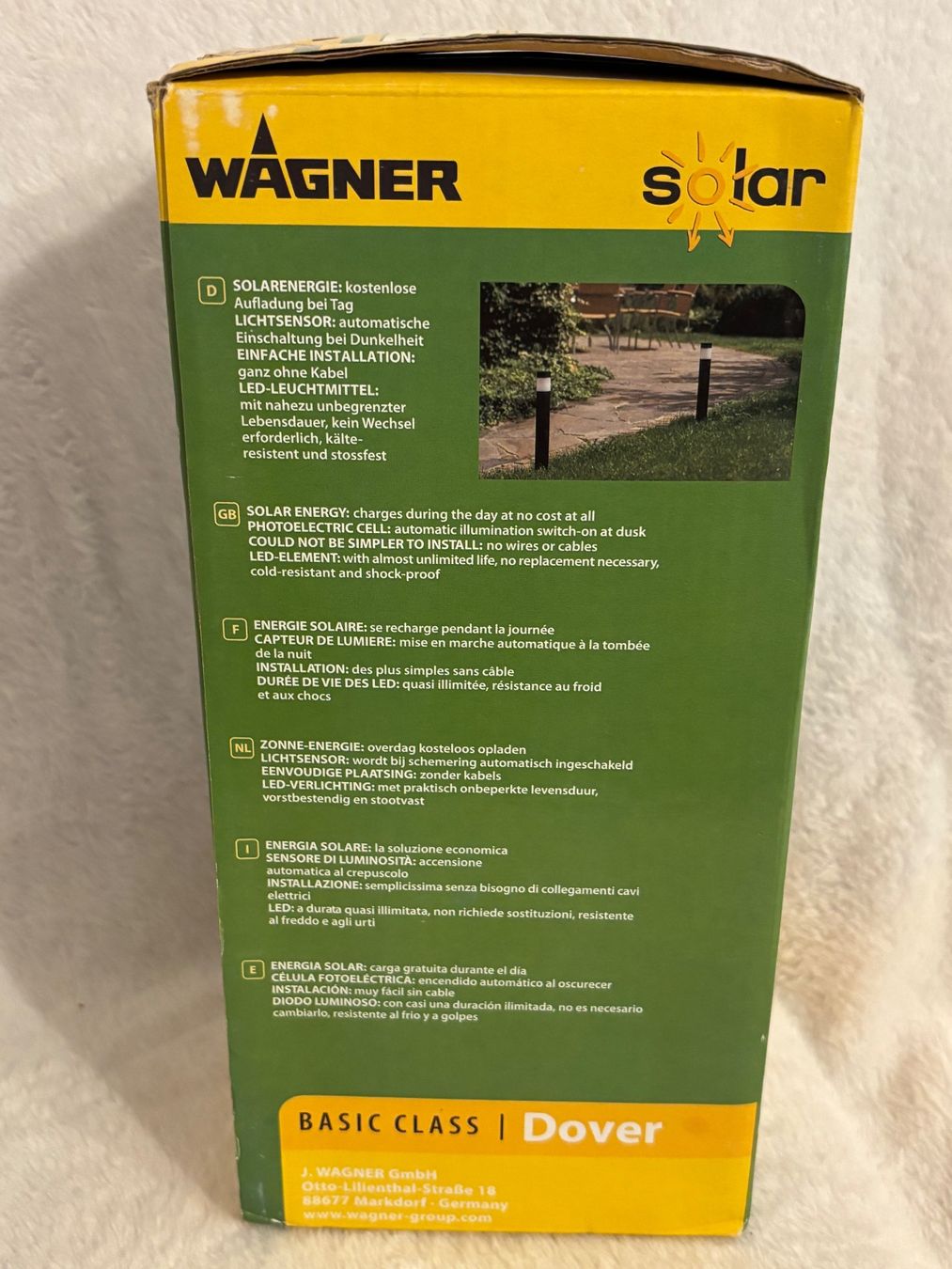 Lampade: Wagner Solar Leuchten 2er Set, Neu & Originalverpackt – Nuovo e nell'imballaggio originale da Oberegg venduto da MR-shop 2