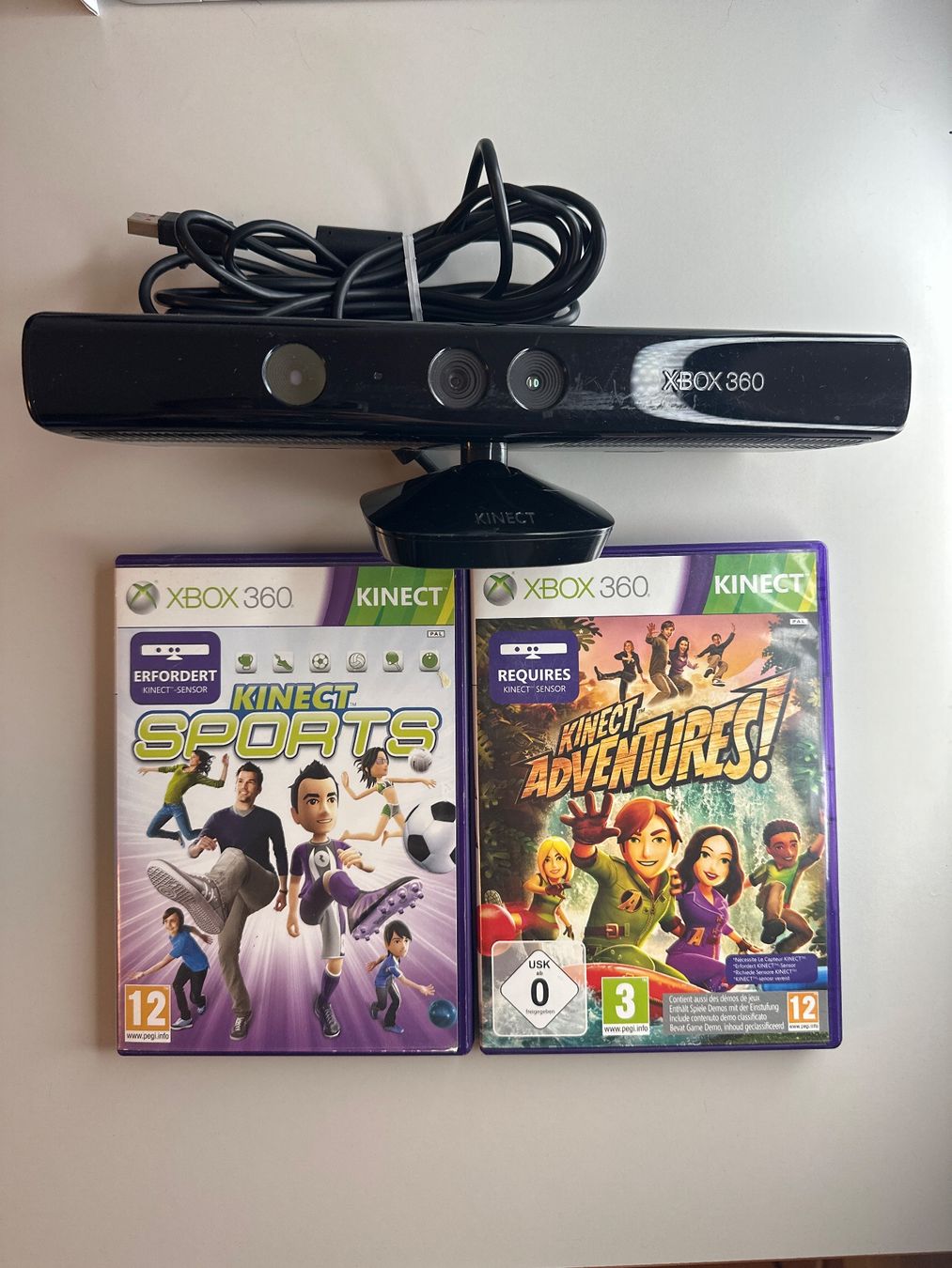 Microsoft Console: Xbox 360 Kinect mit Spielen – Usato da St.gallen venduto da taduz