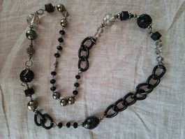 Collier Statement Noir Glam Chic