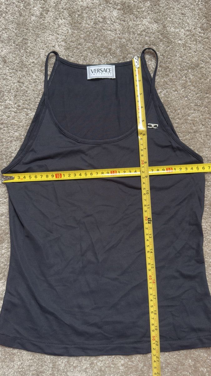 Versace Top: Versace Intensive Vintage 90s Mesh Top Noir taille S – Nuovo (secondo la descrizione) da Vuippens venduto da Anna_as 5