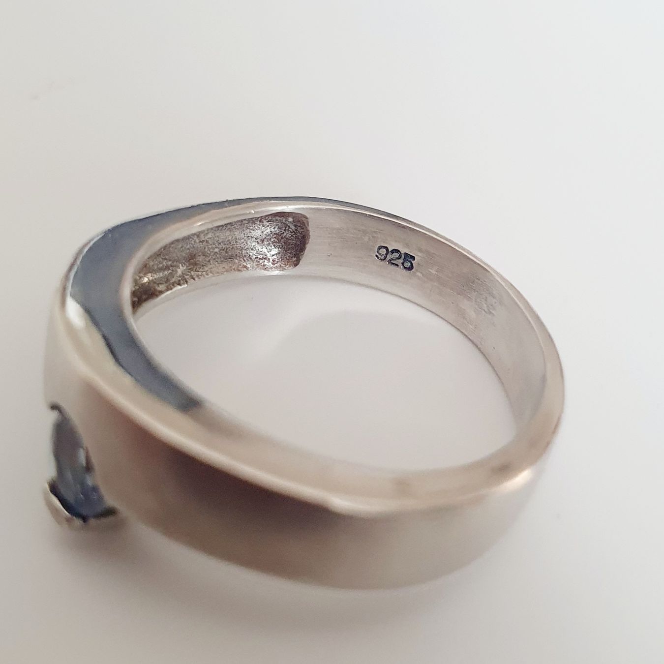 Anelli: Silberring 925 mit blauen Stein Gr 19.2 mm  – Usato da Kreuzlingen venduto da Wunderkiste123 2