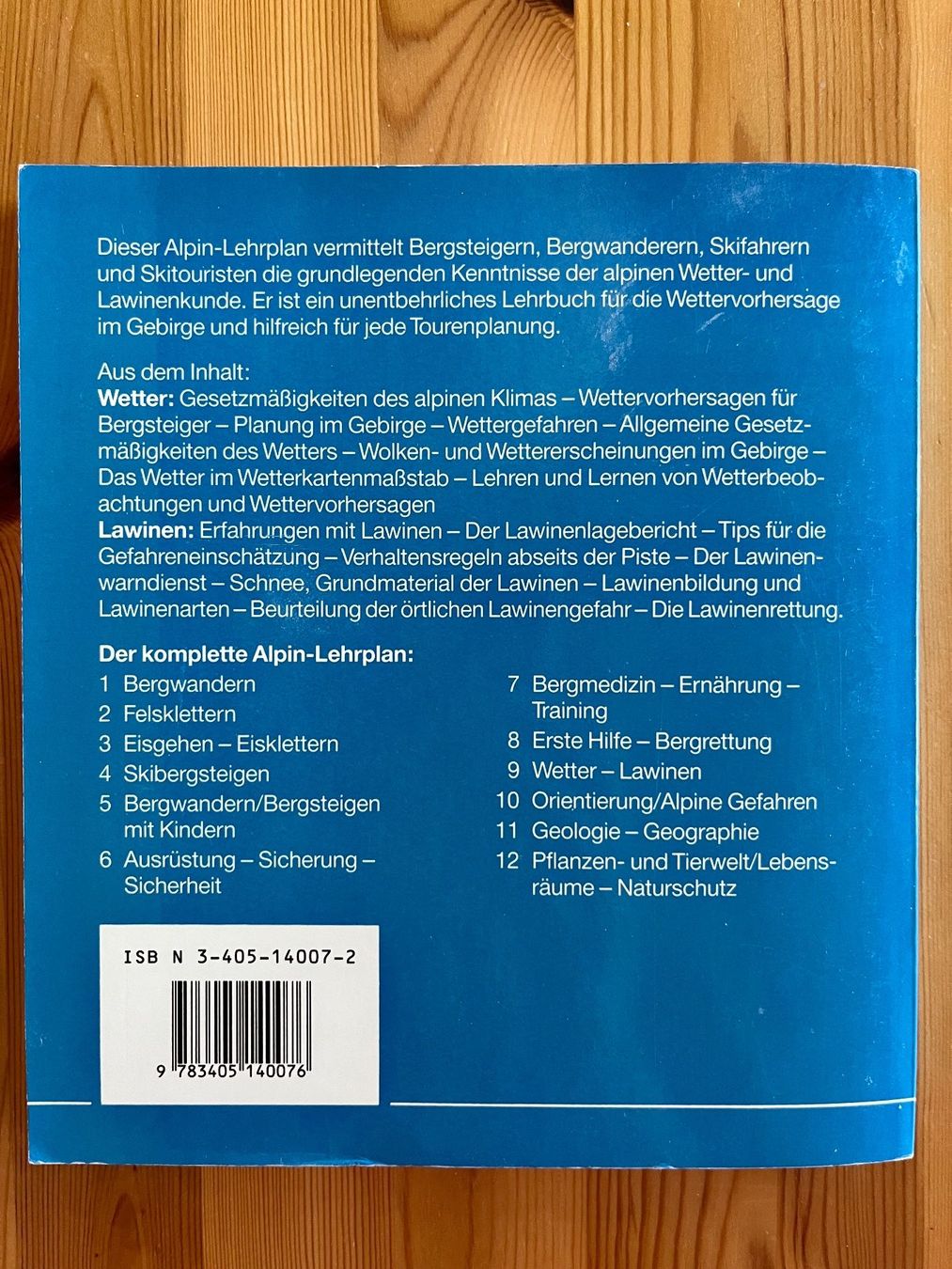 Libri: Wetter Lawinen Alpin Lehrplan 9 – Usato da Zürich venduto da Gurkis 6