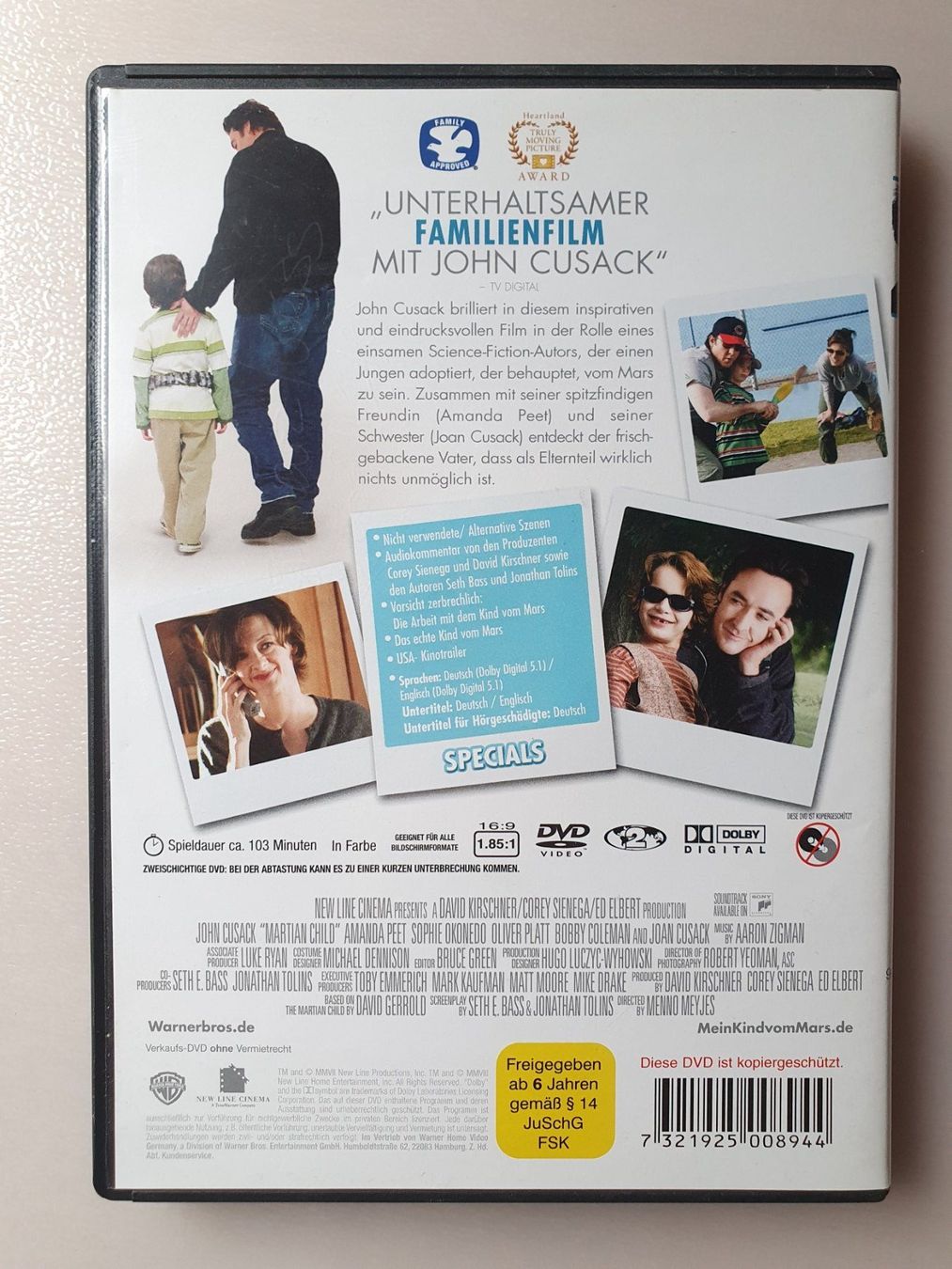 Tutti i DVDs: DVD - Mein Kind vom Mars / John Cusack, Amanda Peet – Usato da St. Margarethen TG venduto da Schachmatt 1