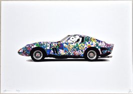 Death NYC Pop Art Druck " Murakami Ferrari GTO Driver Snoopy