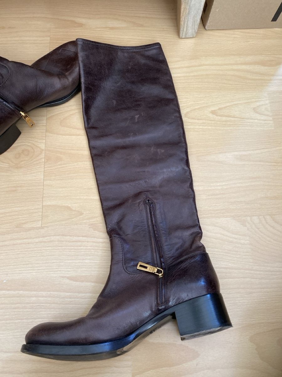 Prada Scarpe da donna: Prada Stiefel Braun Gr 38,5 neuwertig – Nuovo (secondo la descrizione) da Langenthal venduto da morena86 1