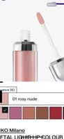 5x Rouge à lèvres Kiko Metal Liquid Colour 01 Rosy Nude