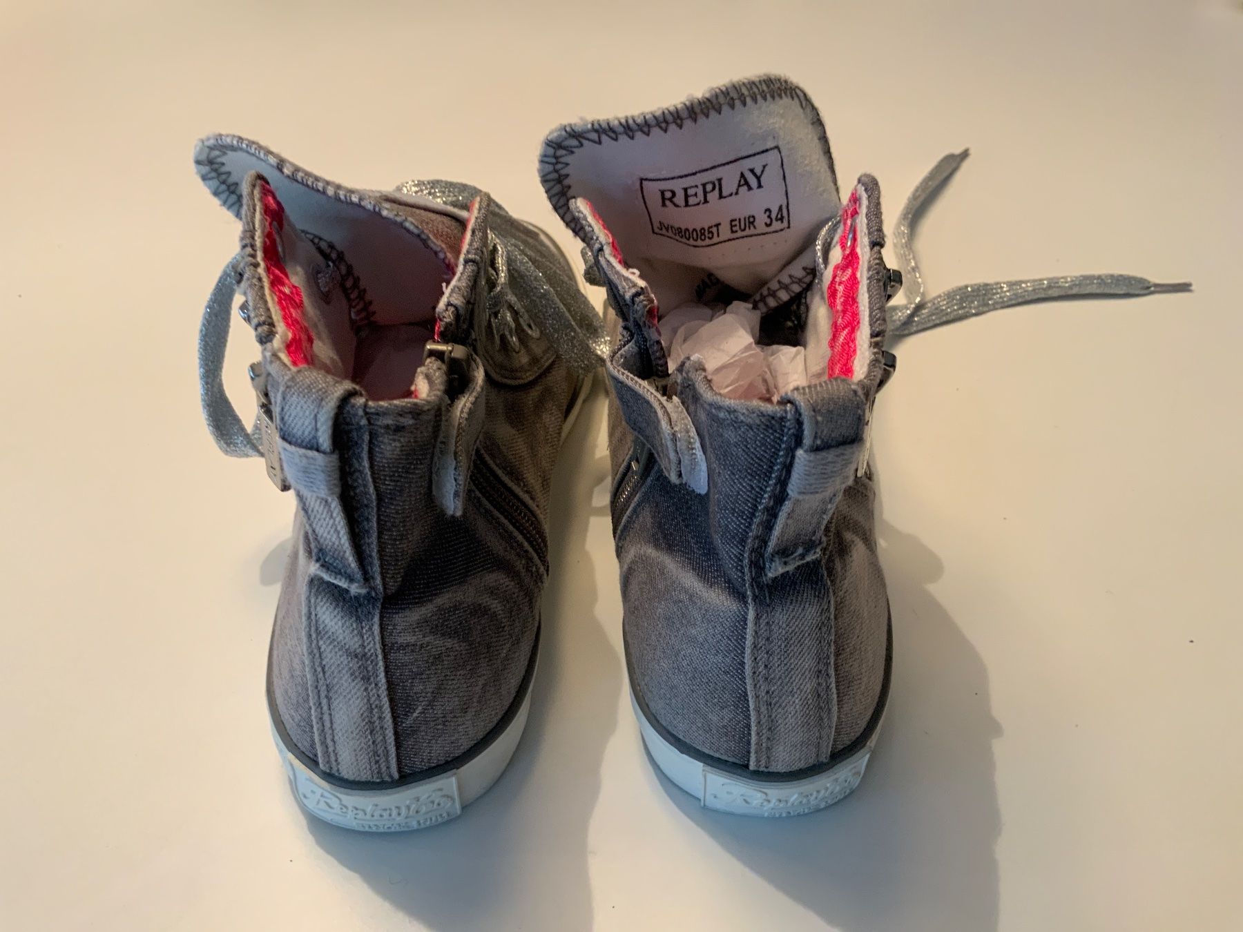 Replay Scarpe da uomo: Sneaker, REPLAY, Mädchen, EU 34, sehr HERZIG & NEU! – Nuovo (secondo la descrizione) da Stäfa venduto da sylla73 3