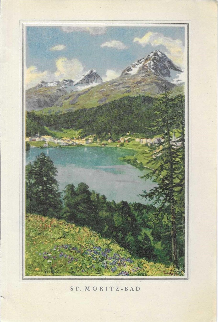 Cartoline postali: St. Moritz - Bad – Usato da Flims - Dorf venduto da Stagediver
