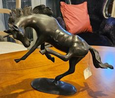 Statue cheval en bronze (en stock)