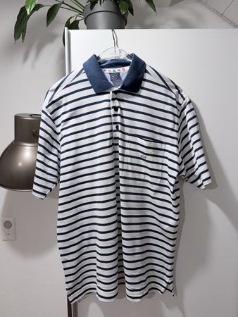 Polo Lux ✨Paul & Shark 🇮🇹 rayé bleu blanc