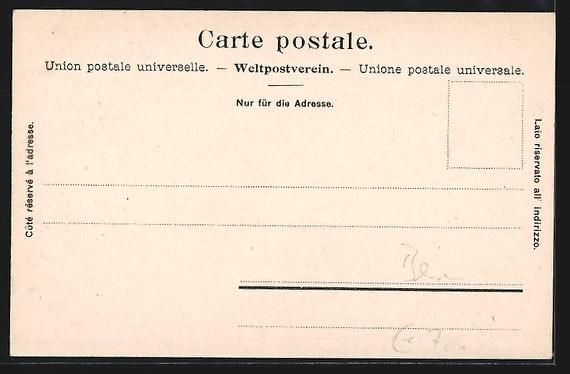 Cartoline postali: Interlaken, Strassenpartie mit Hotel Vik – Usato da Berlin venduto da bartko-reher 1